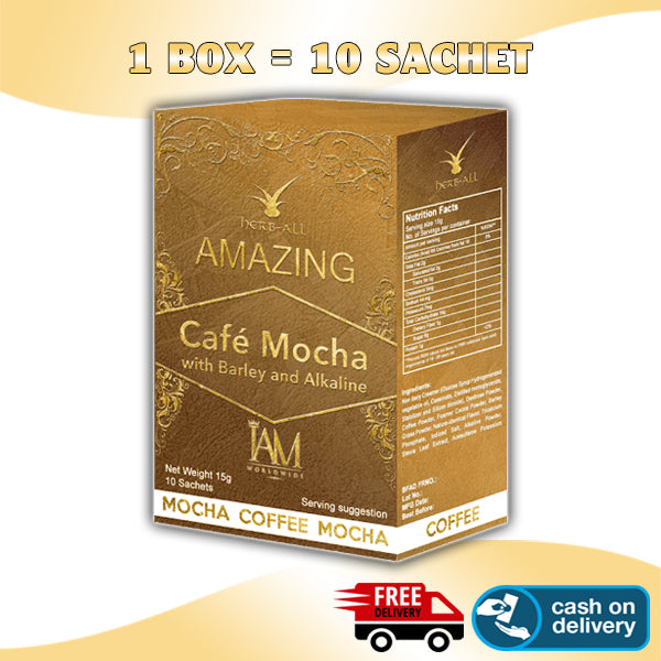 Amazing Cafe Mocha with Barley and Alkaline - IAM Worldwide