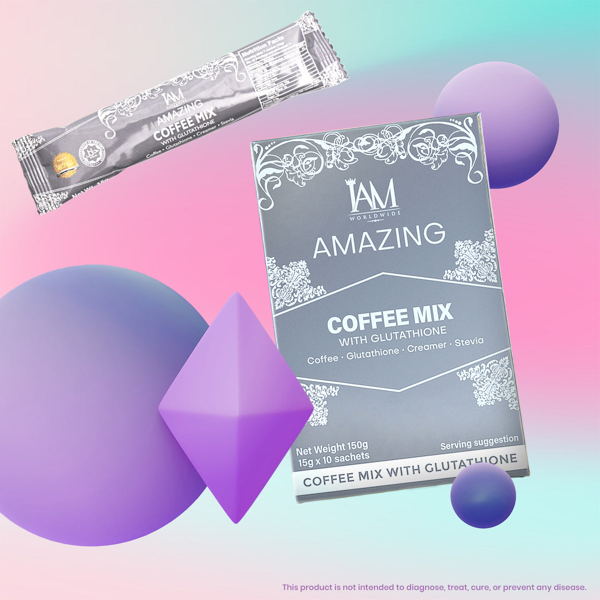 Amazing Coffee Mix with Glutathione | 1 Box | 10 Sachets | COD