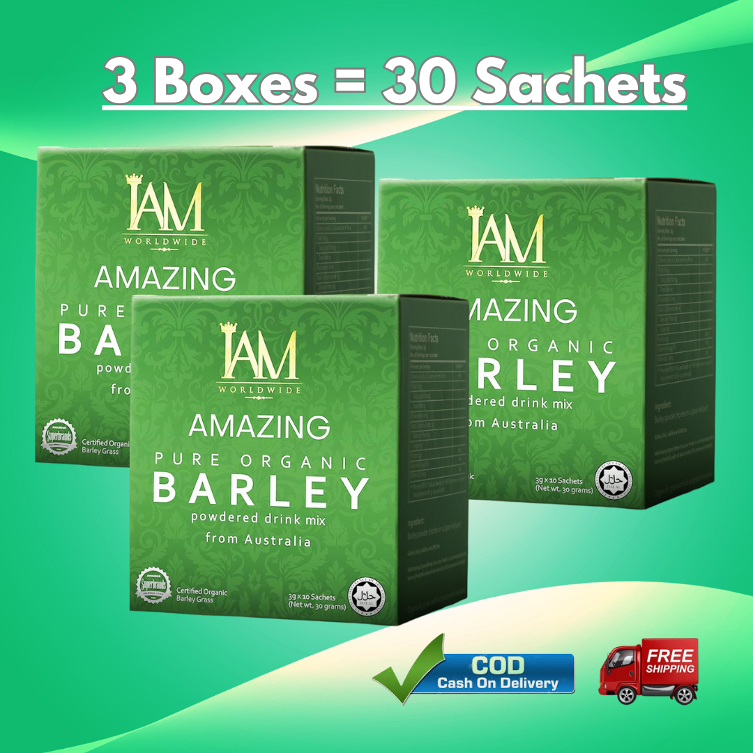 Amazing Pure Organic Barley 3 Boxes | Free Shipping | Cash on Delivery