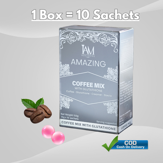 Amazing Coffee Mix with Glutathione | 1 Box | 10 Sachets | COD