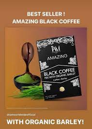 Amazing Black Coffee Mix with Organic Barley | 1 Box | 10 Sachets | COD